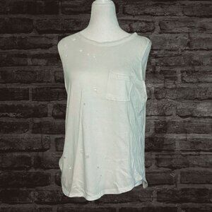 Forever 21 Plus Distressed Tank Top 🖤 | 0X | Edgy & Minimalist